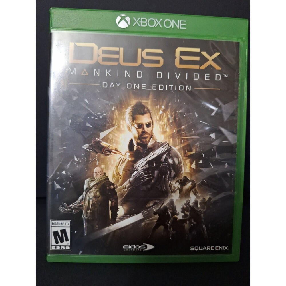 Deus Ex: Mankind Divided -Day One Edition Microsoft Xbox One 2016 No Scratches